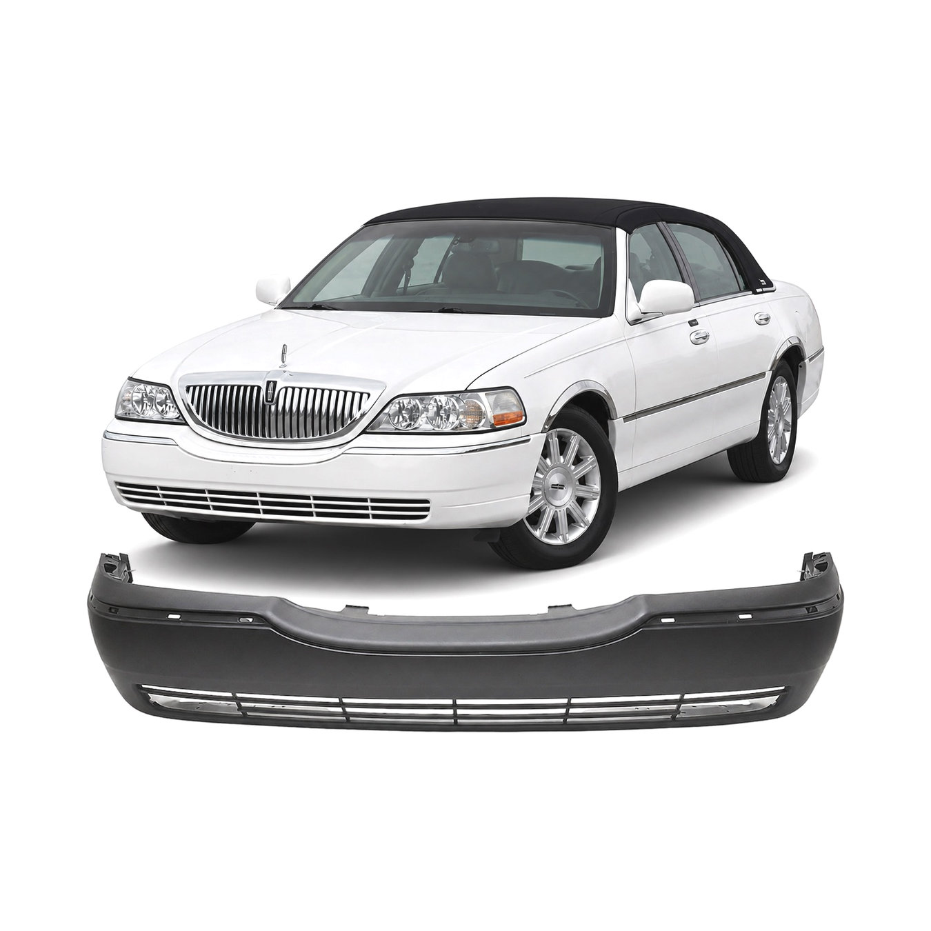 2003 - 2011 Lincoln Town Car Front Bumper Cover