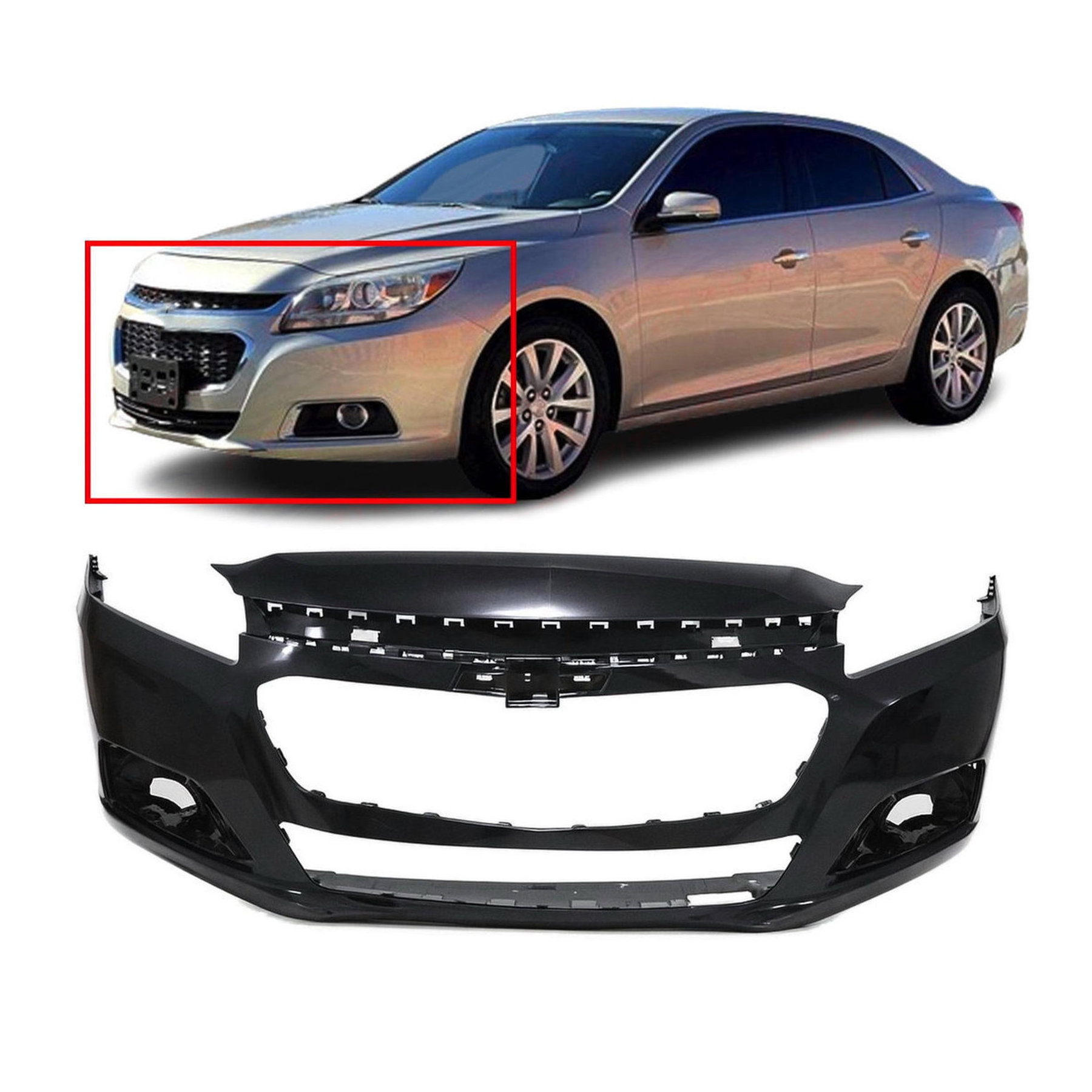 2014-2016 Chevrolet Malibu LS LT LTZ Eco Front Bumper Cover GM1000962 1807143443