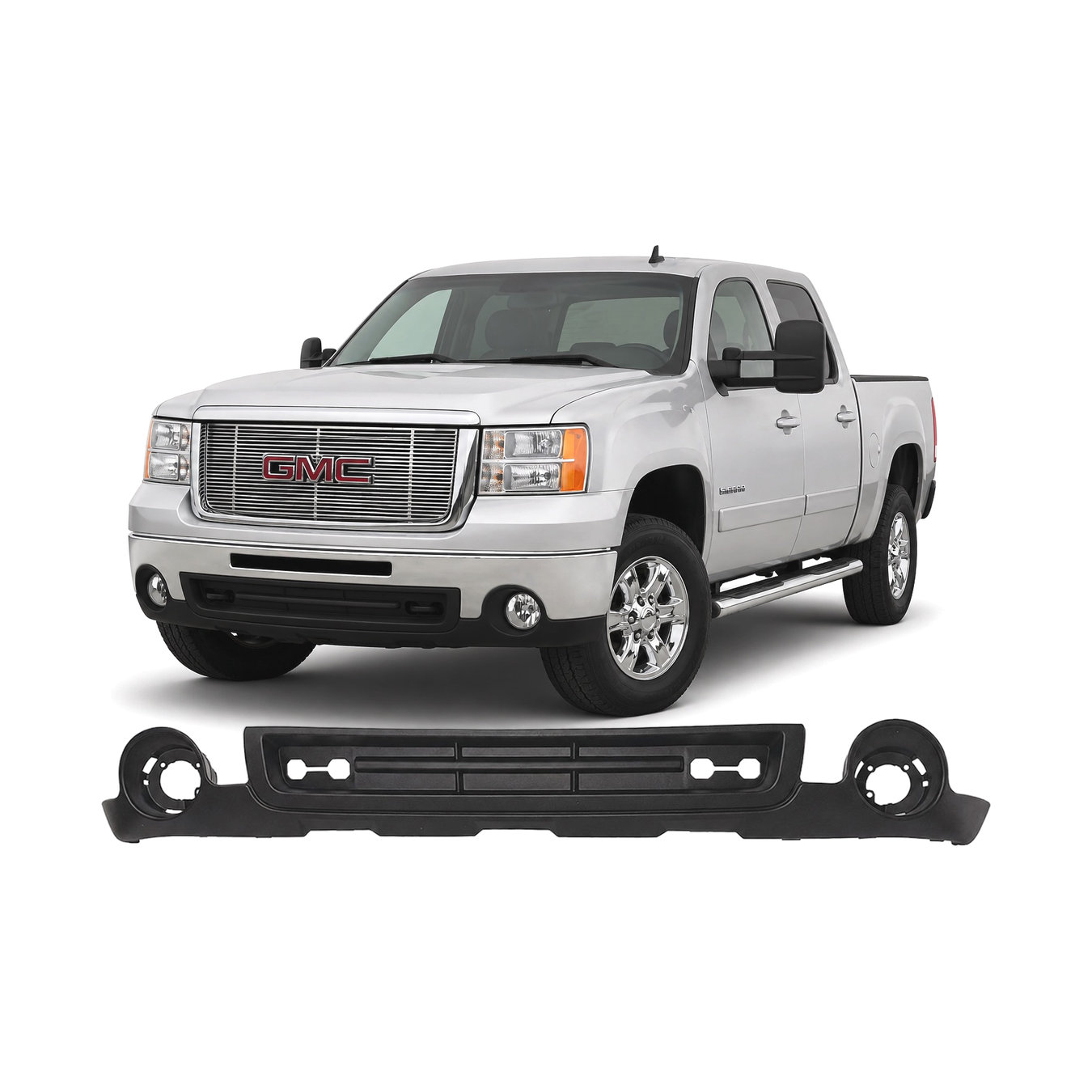 2007 - 2010 GMC Sierra 2500/3500 Front Lower Bumper Cover
