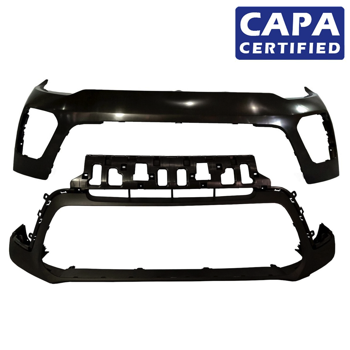 2020-2022 Kia Soul EX LX CAPA 2-Piece Front Bumper Cover Kit KI1014105 KI1015115