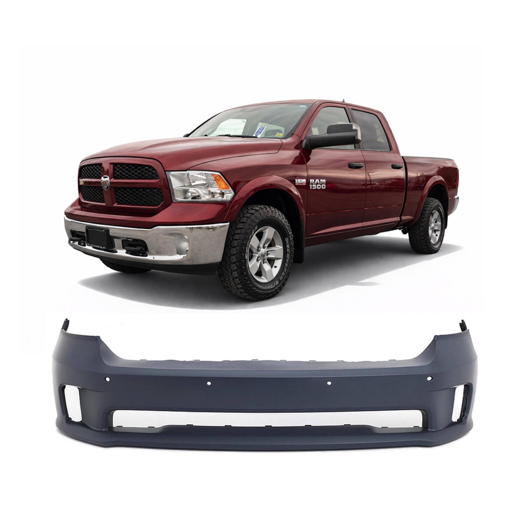 2014 - 2020 RAM 1500 Front Bumper Cover