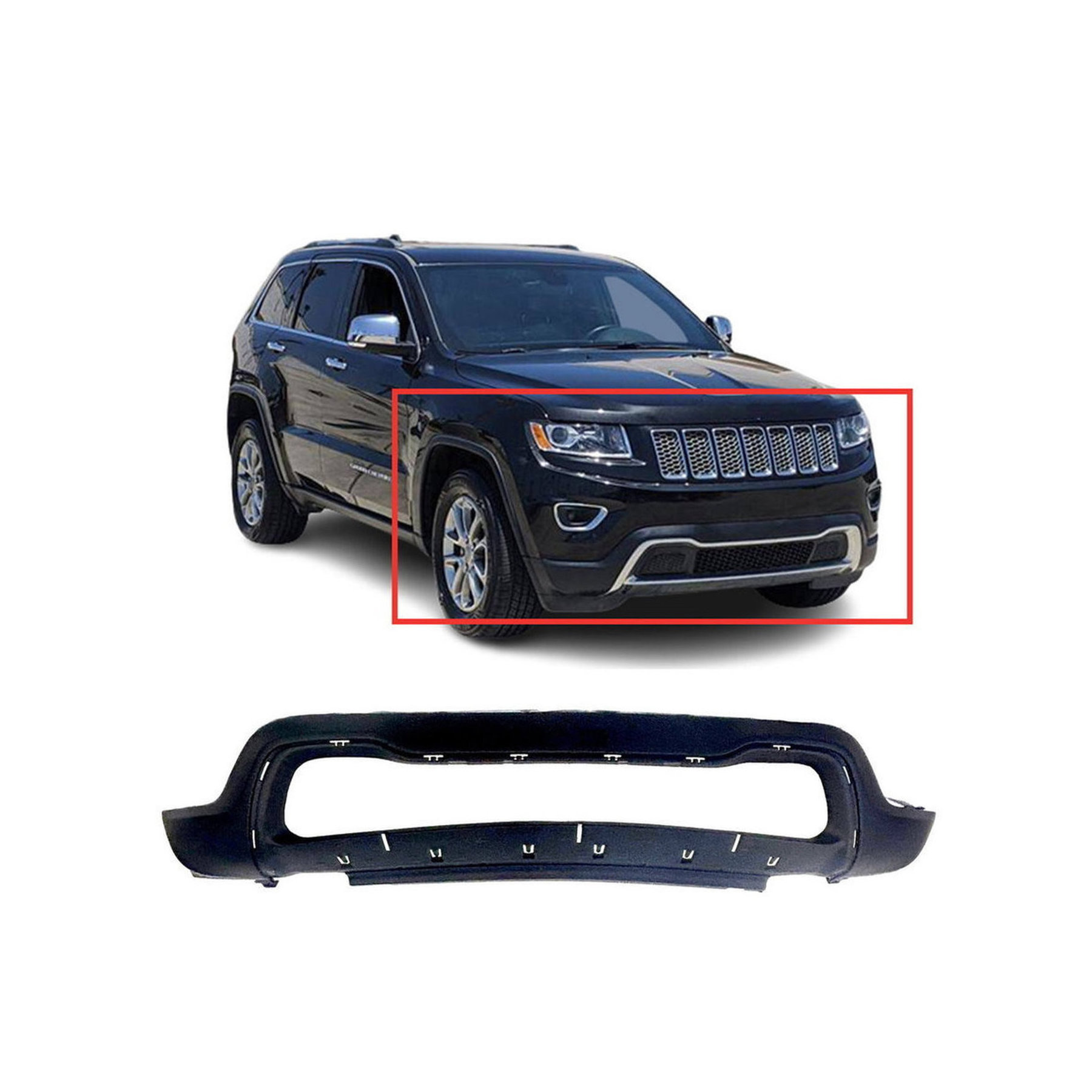 2014-2016 Jeep Grand Cherokee Front Lower Bumper Cover CH1015114