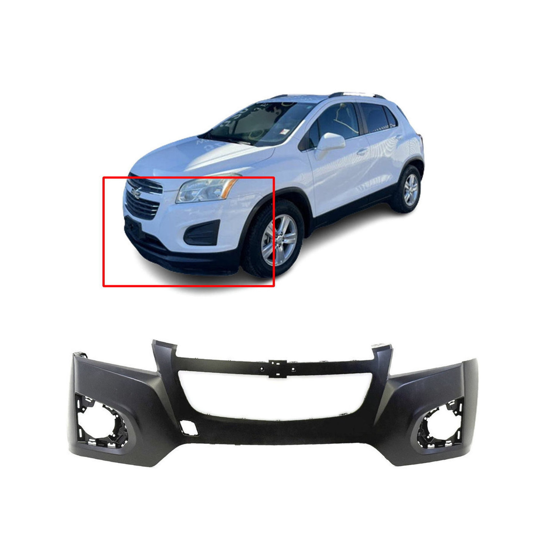 2013 - 2016 Chevrolet Trax Front Bumper Cover