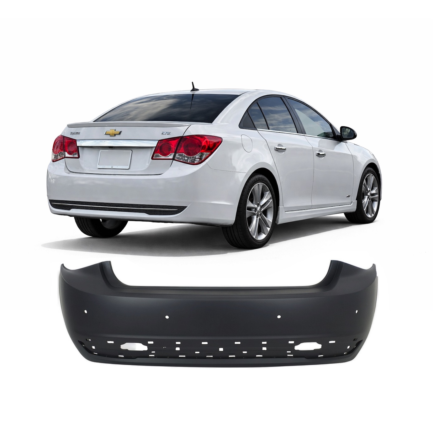 2013 - 2014 Chevrolet Cruze Rear Bumper Cover