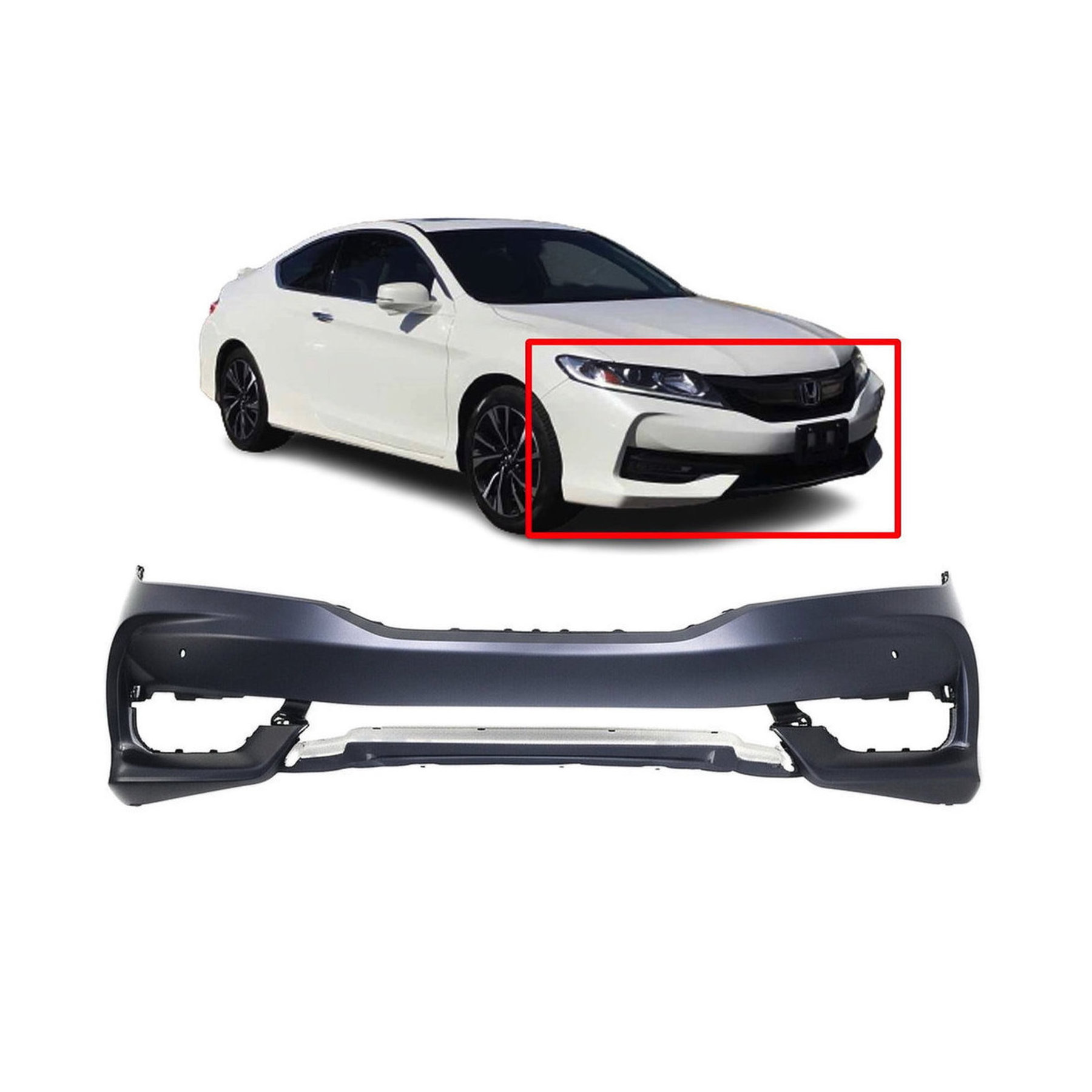 2016 - 2017 Honda Accord Front Bumper Cover