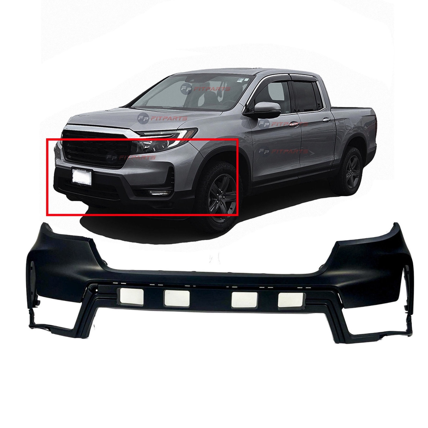 Front Bumper Cover for Honda Ridgline 2021-2023 Primed
