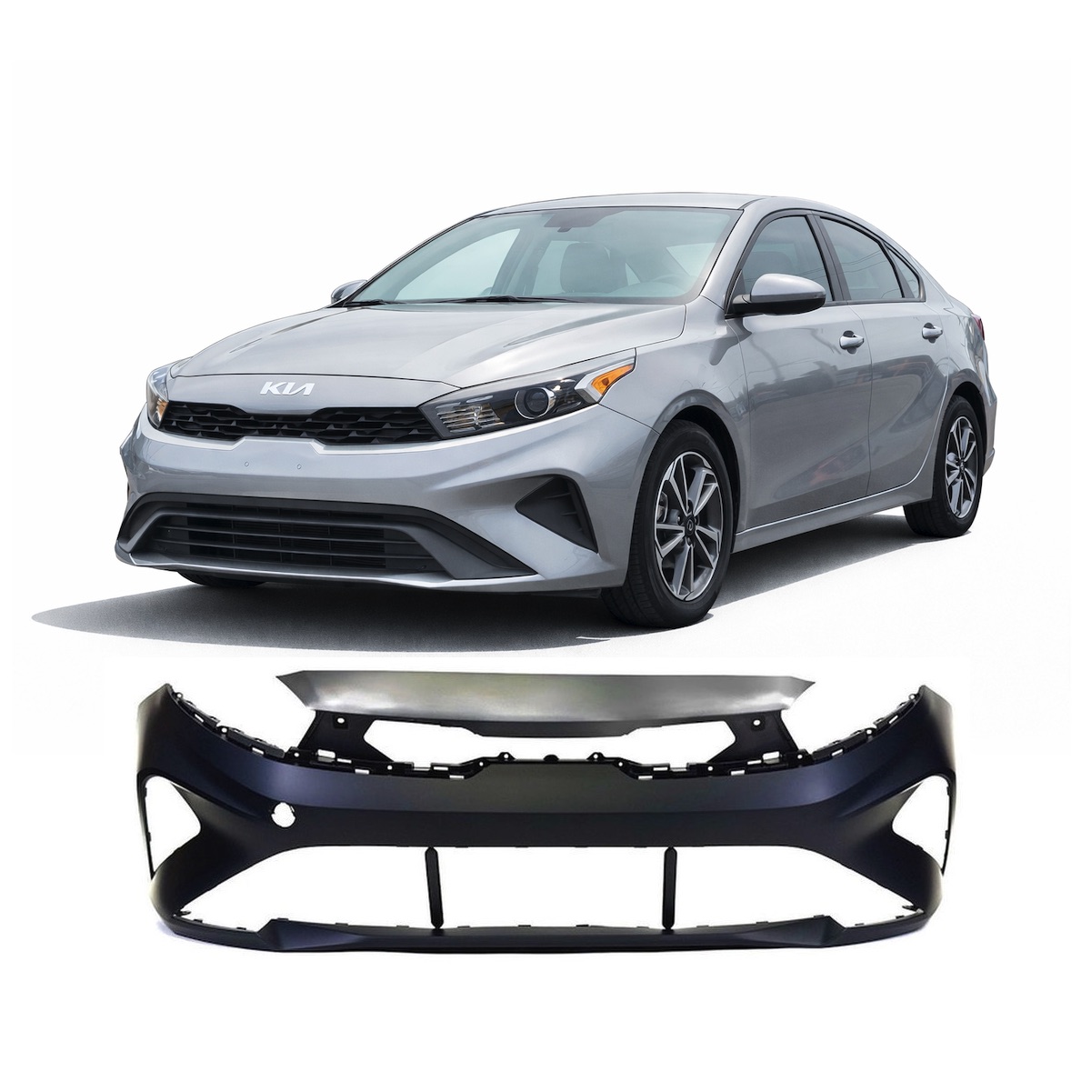 Front Bumper Cover for Kia Forte 2022-2024 Primed 86511M7500
