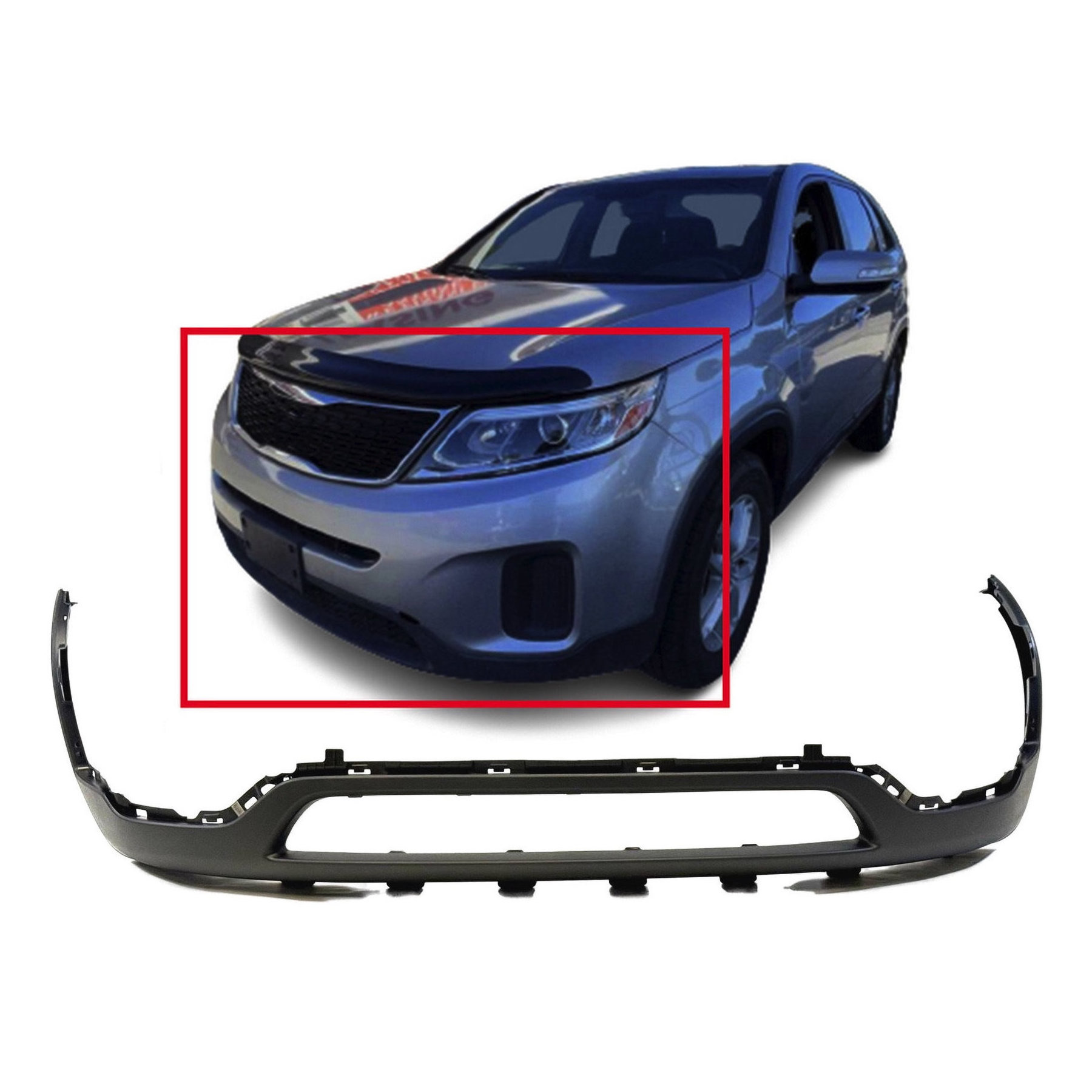 Front Lower Bumper Cover for 2014-2015 Kia Sorento EX LX