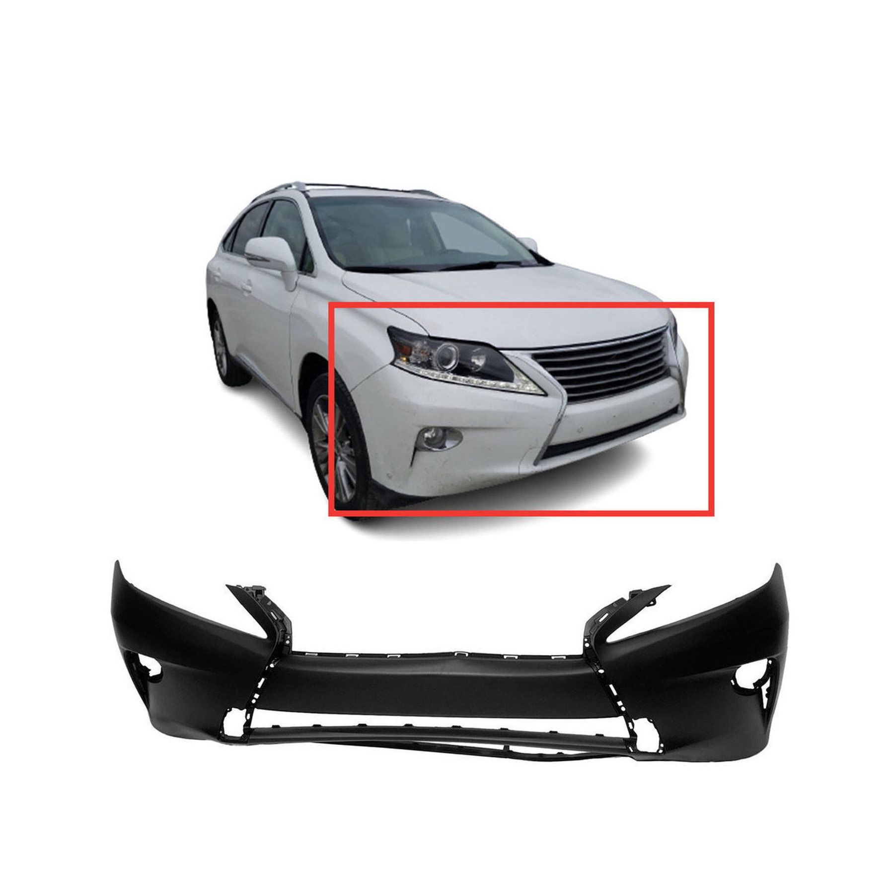 Front Bumper Cover for 2013-2015 Lexus RX350 RX450h Japan Built