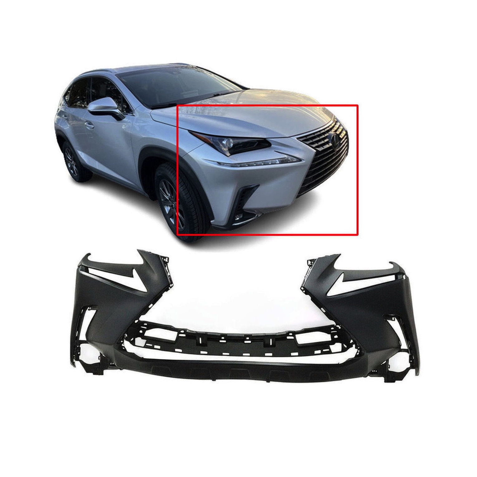 2018 - 2021 Lexus NX300/300h Front Bumper Cover