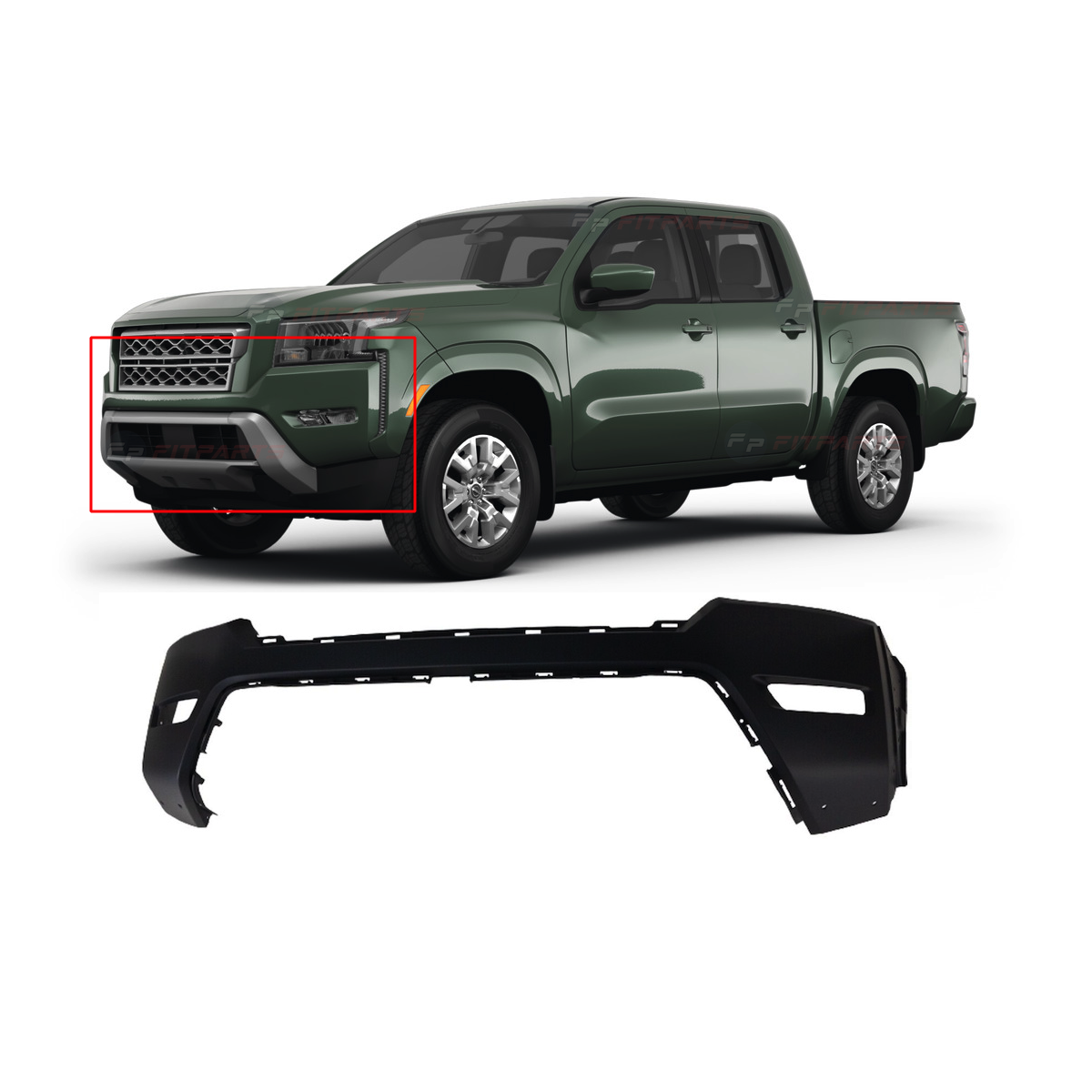 2022 - 2023 Nissan Frontier Front Upper Bumper Cover