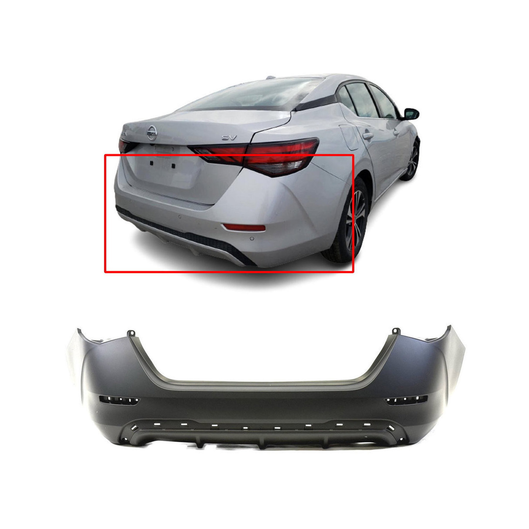 2020 - 2023 Nissan Sentra Rear Bumper Cover