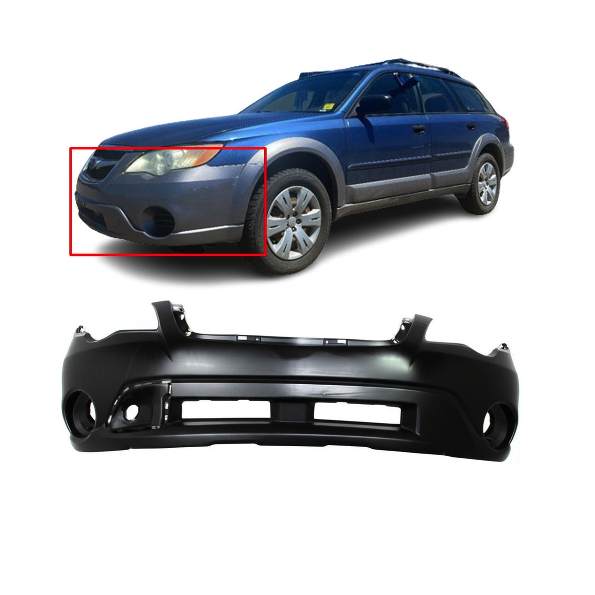 2008 - 2009 Subaru Outback Front Bumper Cover