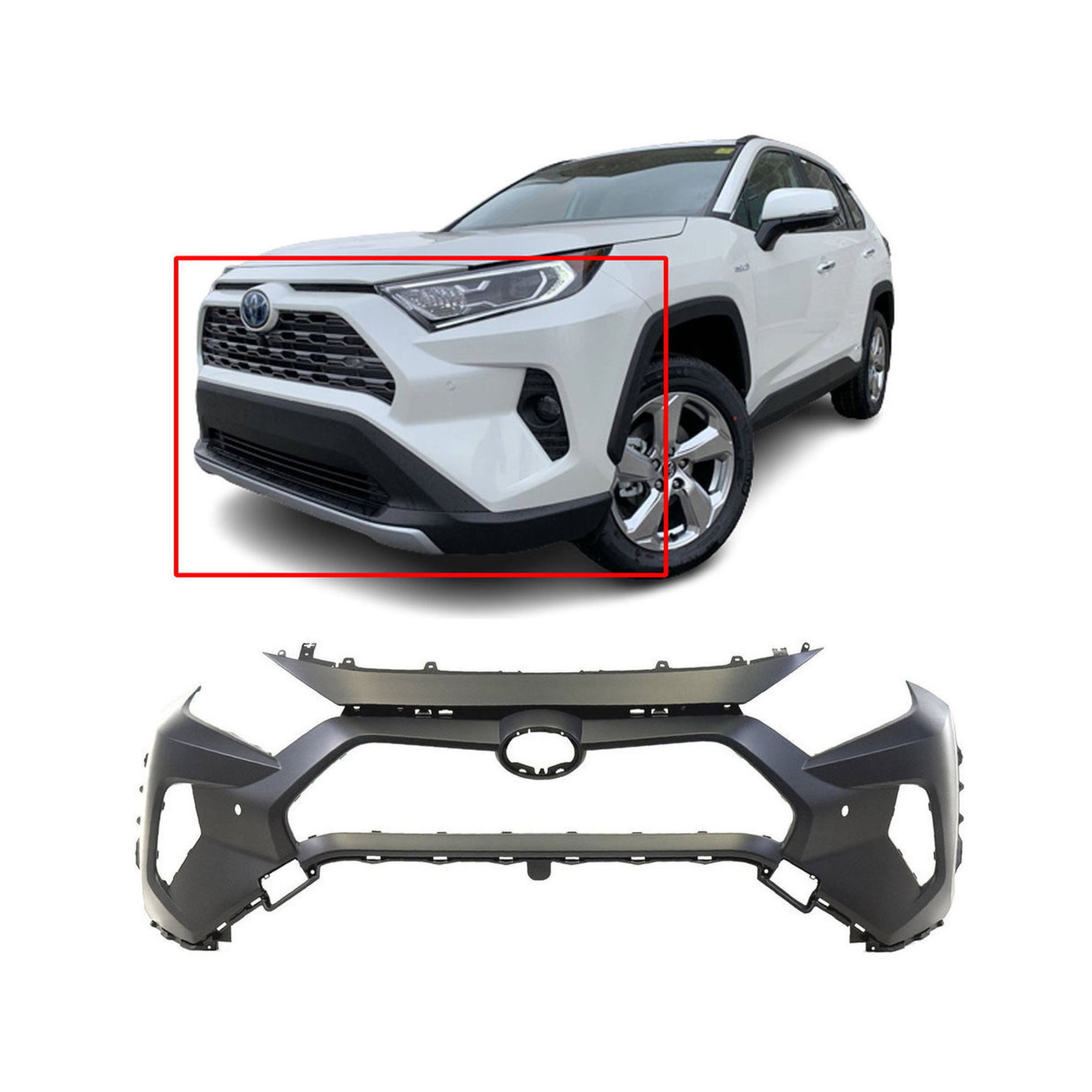 2019 - 2023 Toyota RAV4 Front Bumper Cover