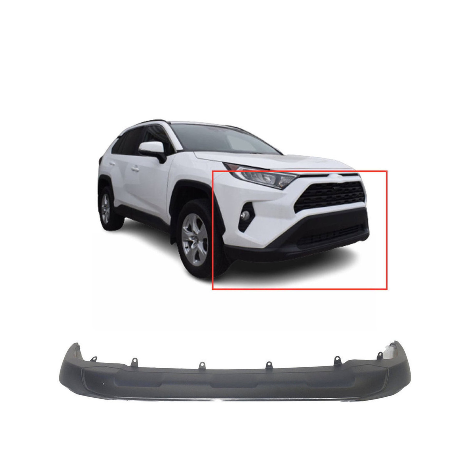 2019-2024 Toyota RAV4 Hybrid LE XLE Front Lower Bumper Deflector