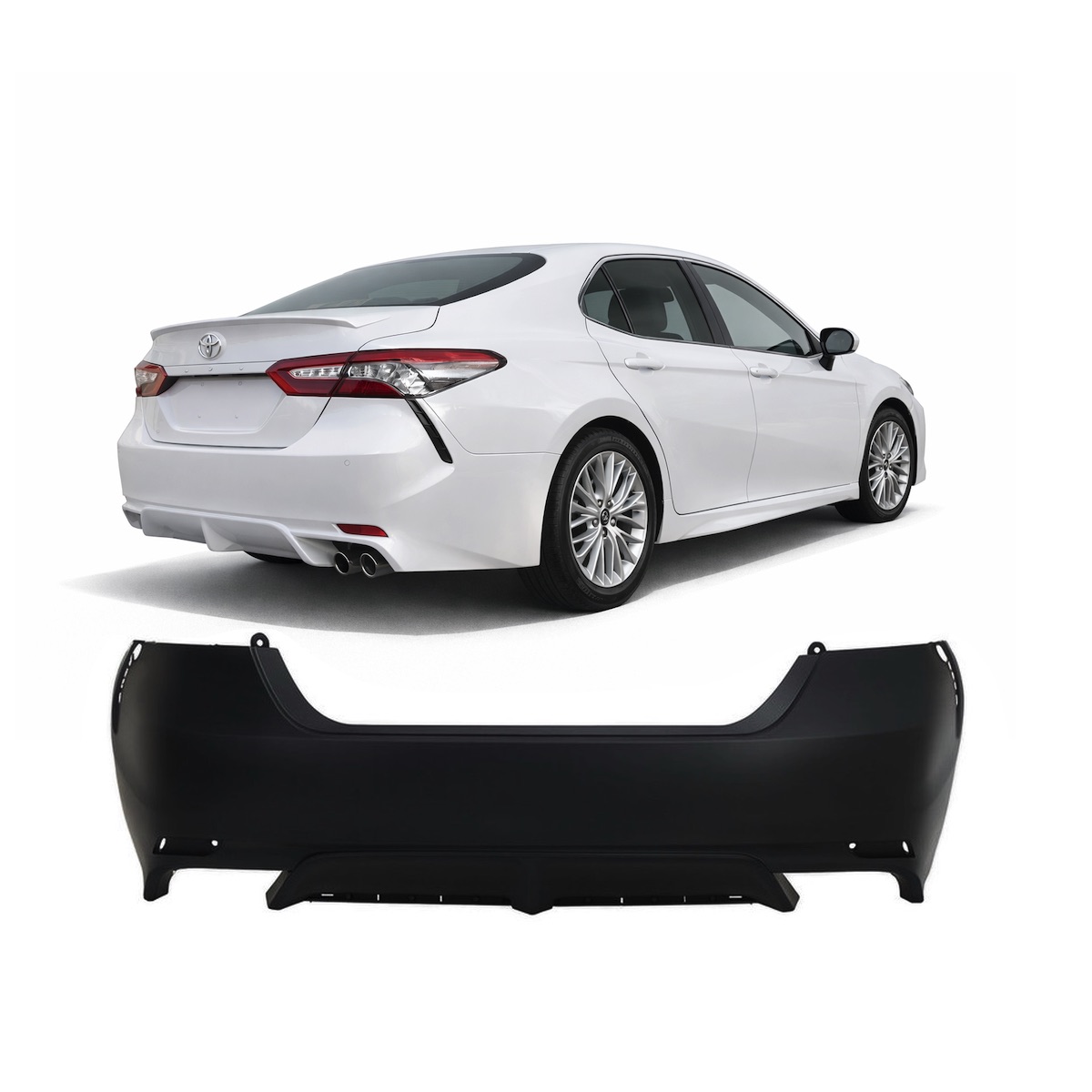 Rear Bumper Cover for Toyota Camry 2018-2024 Primed 52159-0X915