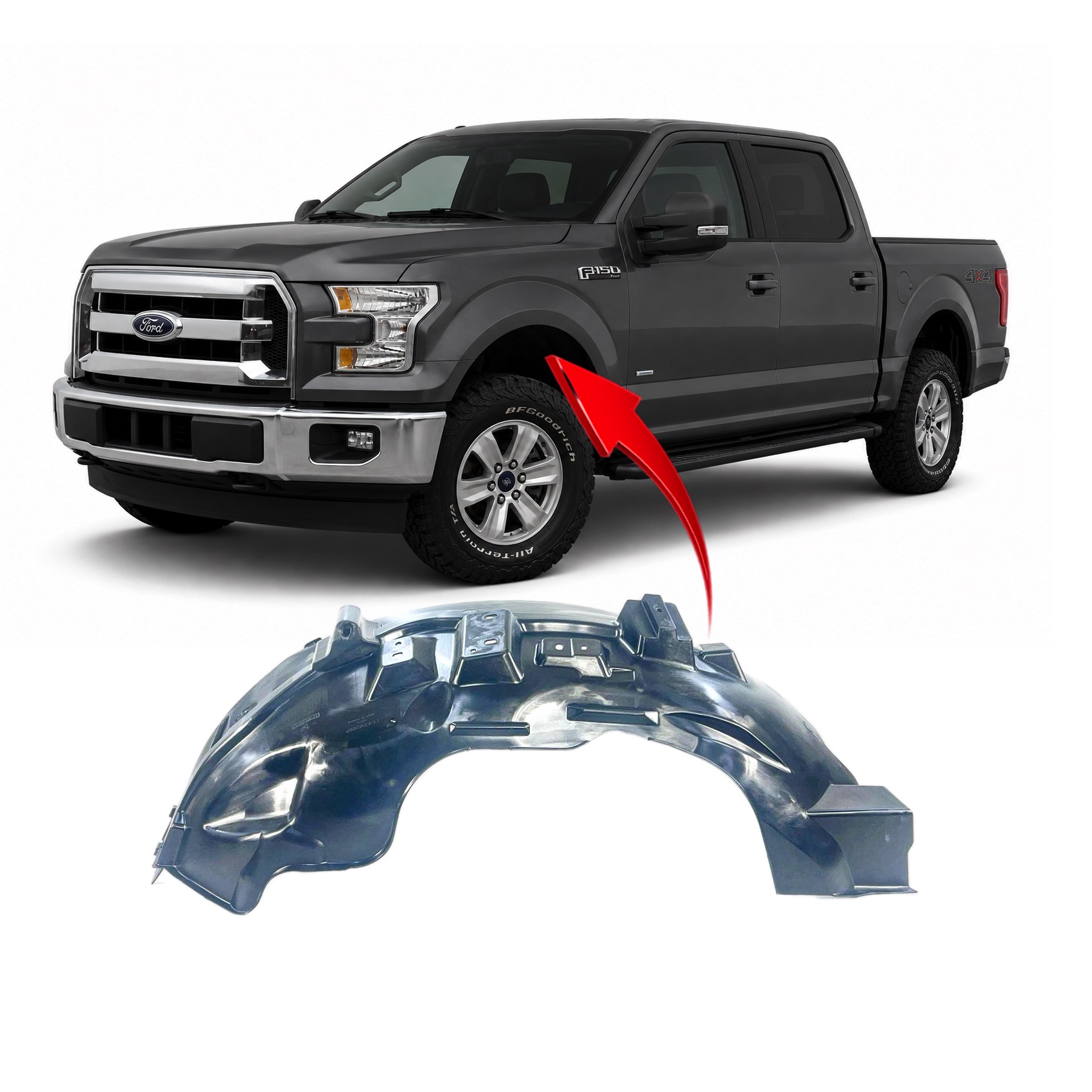 FT LED Liner (ブルー) 08563-F1000 FT LED Liner (ブルー) 08563-F1000 2015-2020 Ford F-150 Front Left