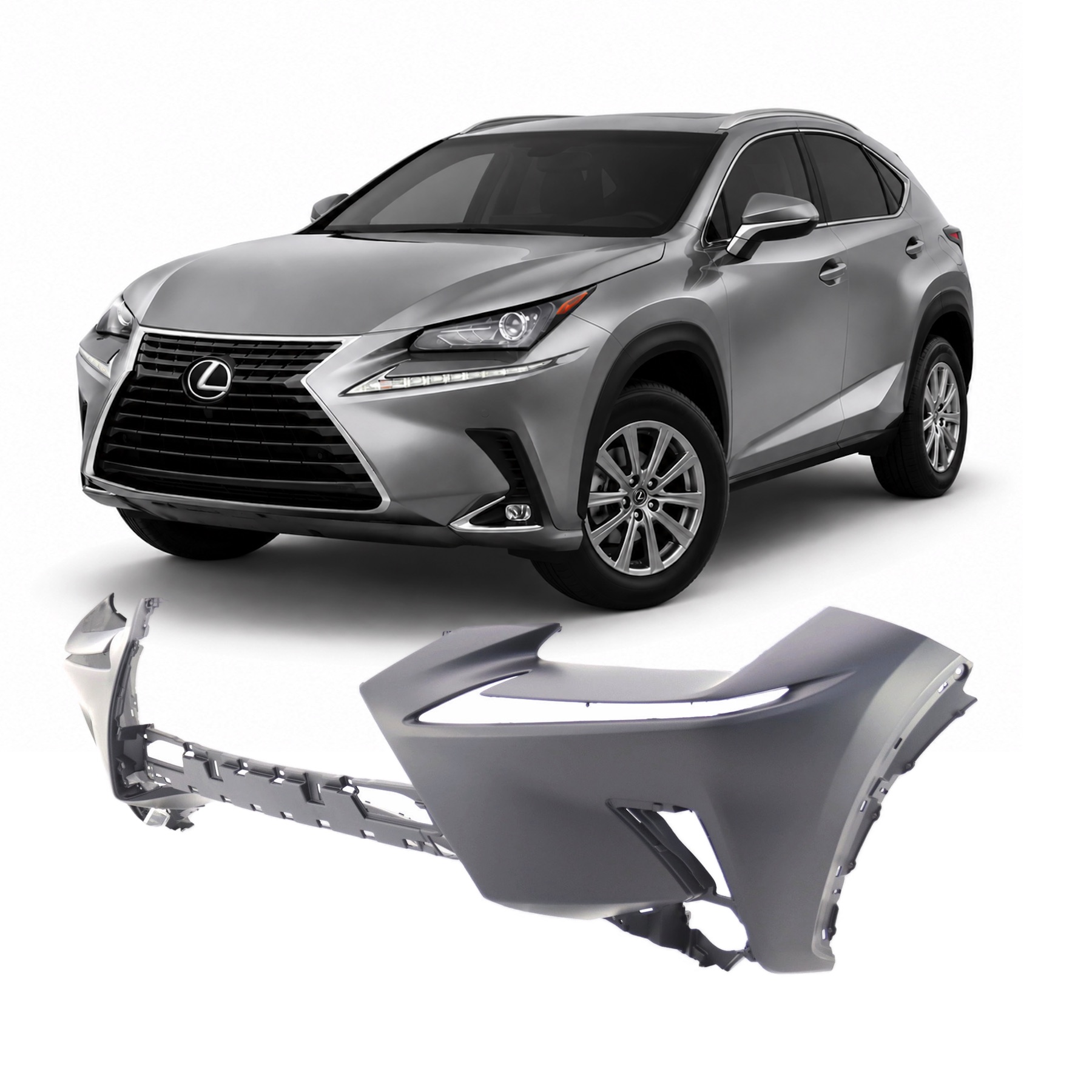 2018-2021 Lexus NX300 Primed Front Bumper Cover LX1000347 5211978930